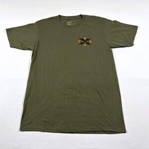 Fox Racing Ranger Drirelease Green Graphic Print Crew Short Sleeve Tee T-shirt M